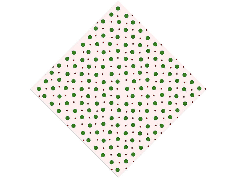 Green Baubles Polka Dot Vinyl Wrap Pattern