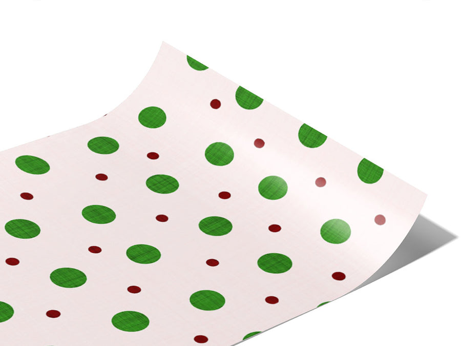 Green Baubles Polka Dot Vinyl Wraps~Rwraps Series 914 Digitally Printed Vinyl Wrap~0