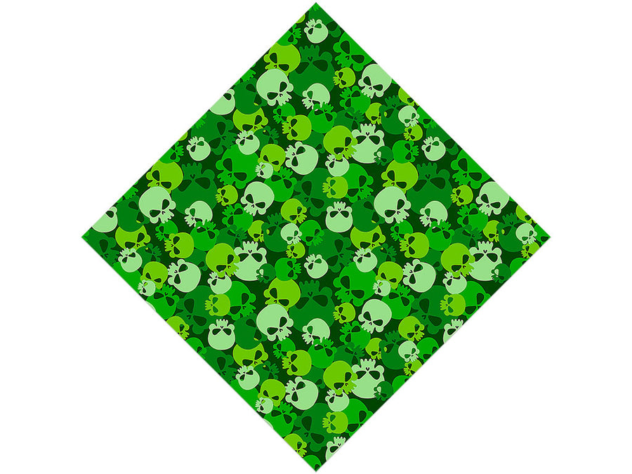 Green Calvaria Halloween Vinyl Wrap Pattern