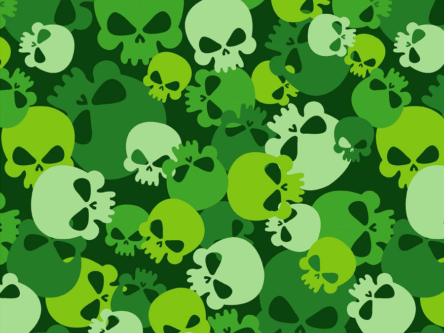 Green Calvaria Halloween Vinyl Wrap Pattern~Rwraps Series 914 Digitally Printed Vinyl Wrap~0