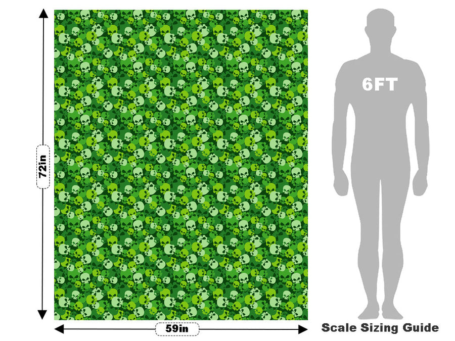Green Calvaria Halloween Vehicle Wrap Scale~Rwraps Series 914 Green Calvaria Halloween Measurements~1