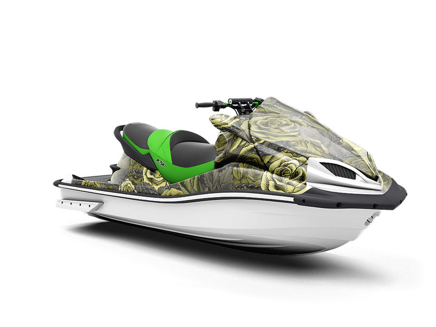 Green Chain Floral Jet Ski Vinyl Customized Wrap
