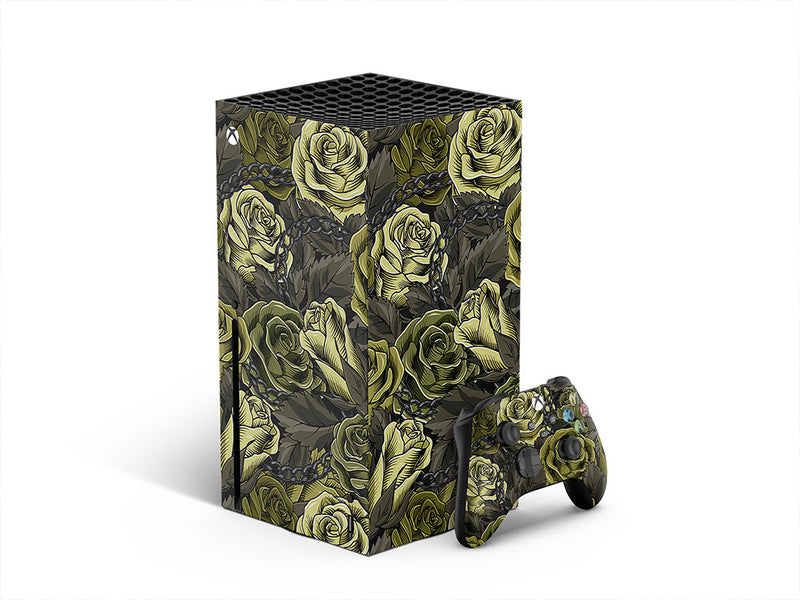 green chain floral XBOX DIY Decal