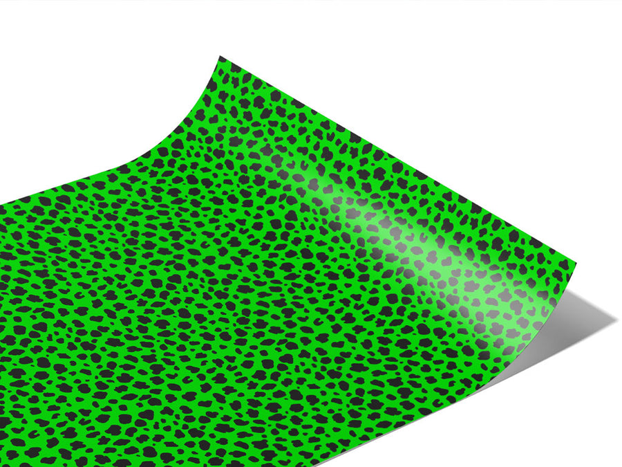 Green Cheetah Vinyl Wraps~Rwraps Series 914 Digitally Printed Vinyl Wrap~1