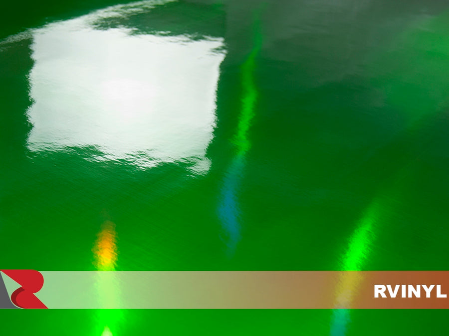 Green Mirror Chrome Vinyl Sheets