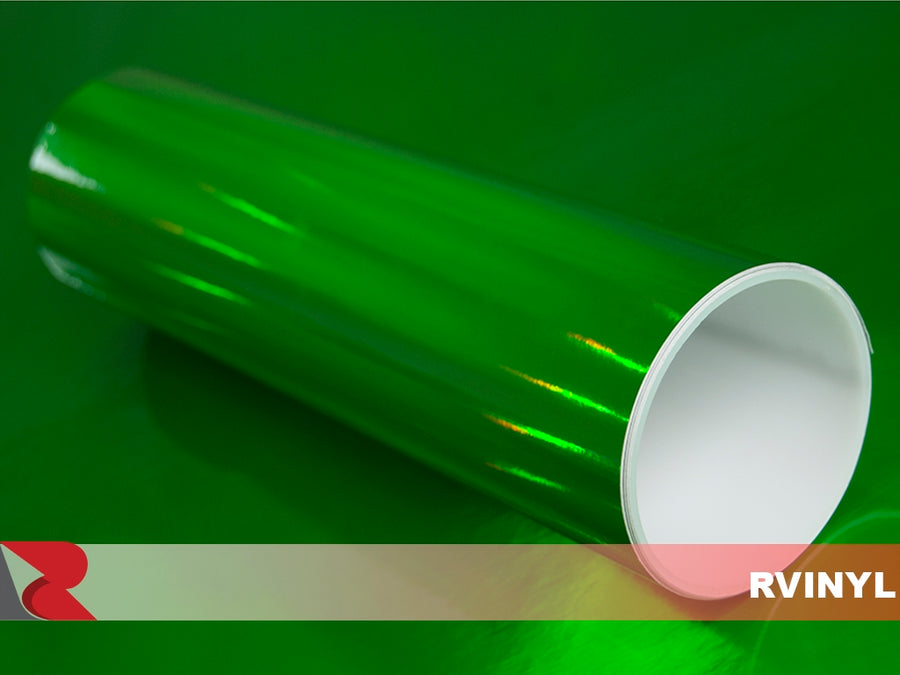 Green Holographic Chrome Rolls