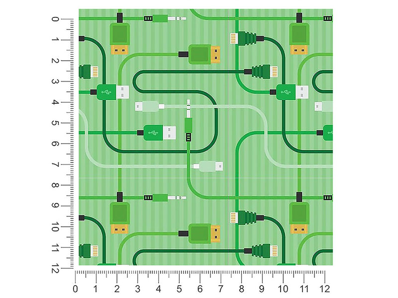 Green Cords Technology Vehicle Wrap Scale~Rwraps Series 914 Green Cords Technology Measurements~2