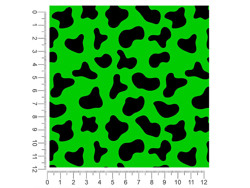 green cow animal print 1ft x 1ft Craft Sheets