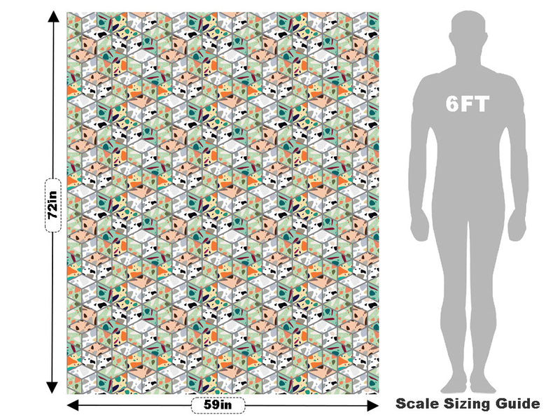 Green Cube Tile Vehicle Wrap Scale~Rwraps Series 914 Green Cube Tile Measurements~2