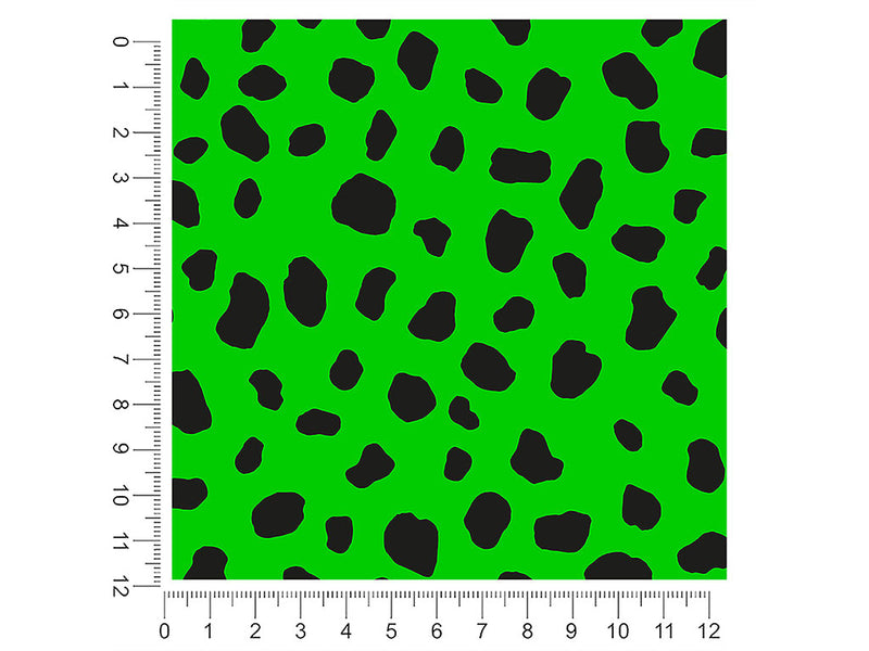 green dalmation animal print 1ft x 1ft Craft Sheets