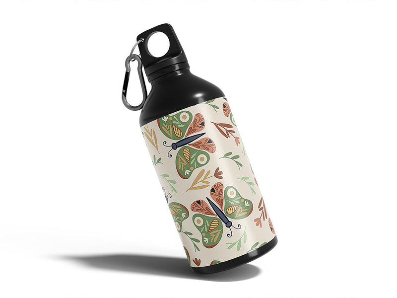 green environment bug Water Bottle DIY Stickers