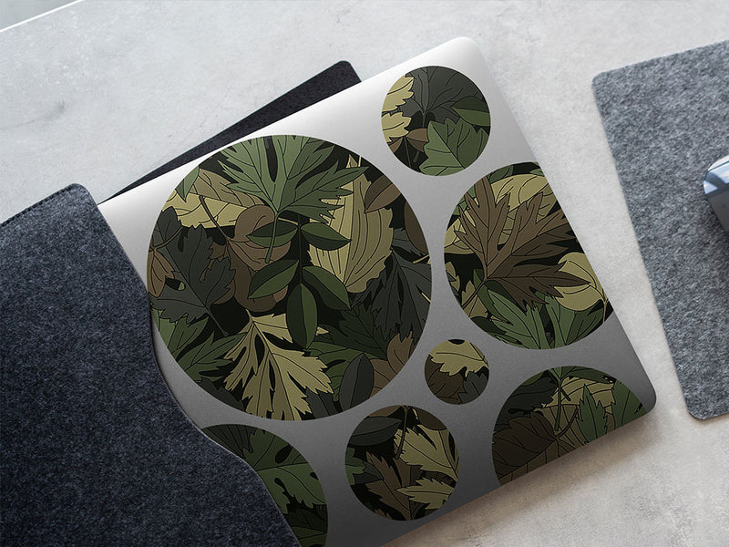 green leaf floral DIY Laptop Stickers