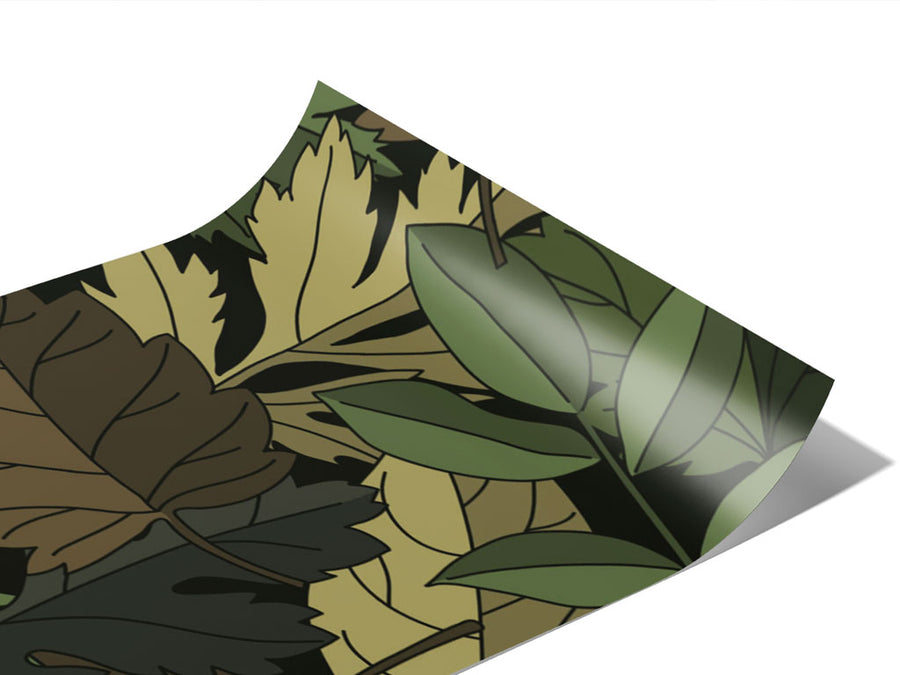 Green Leaf Floral Vinyl Wraps~Rwraps Series 914 Digitally Printed Vinyl Wrap~0