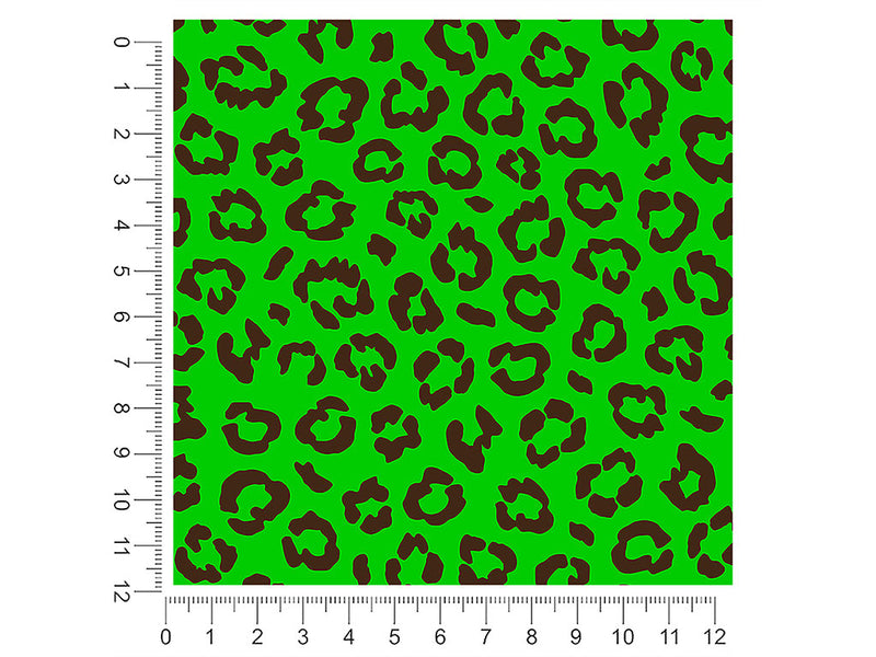 green leopard animal print 1ft x 1ft Craft Sheets
