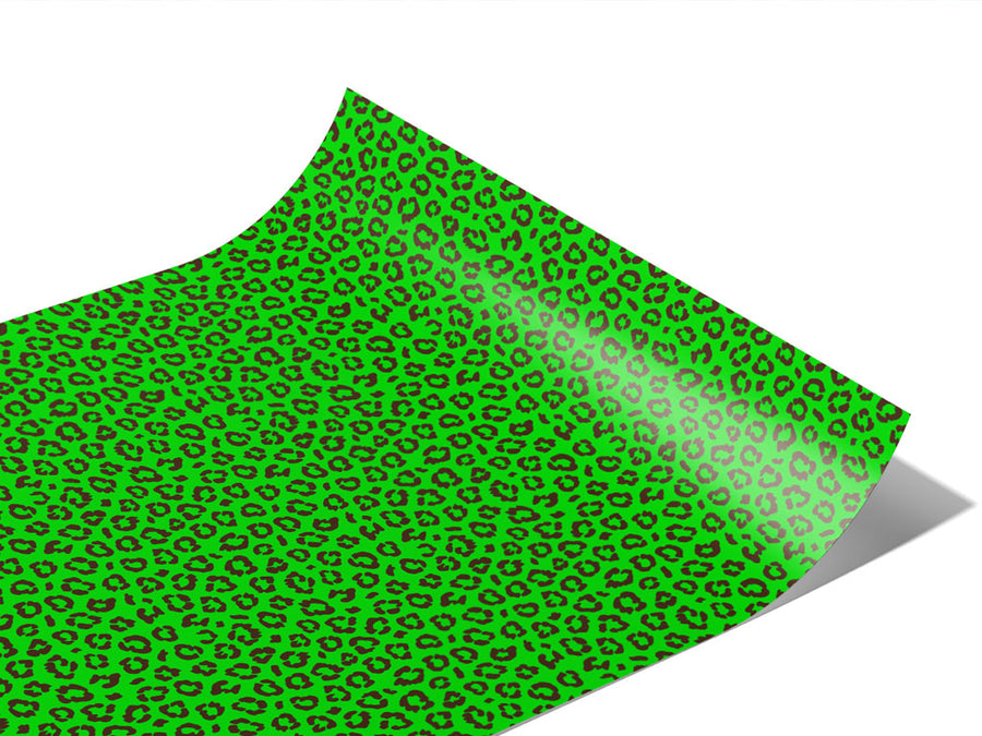 Green Leopard Vinyl Wraps~Rwraps Series 914 Digitally Printed Vinyl Wrap~1