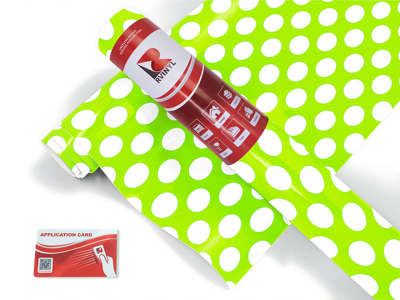 green lizard polka dot Craft Vinyl Roll