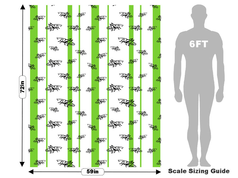Green Locusts Bug Vehicle Wrap Scale~Rwraps Series 914 Green Locusts Bug Measurements~1