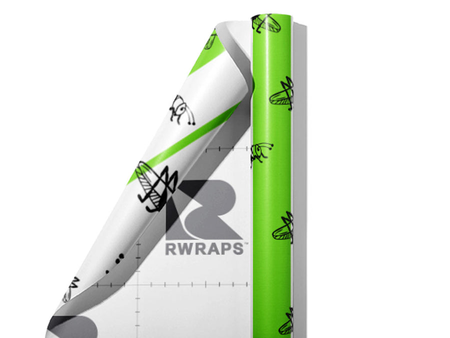 Green Locusts Bug Wrap Film Sheets~Rwraps Series 914 Green Locusts Bug Scrolled Sheet~3
