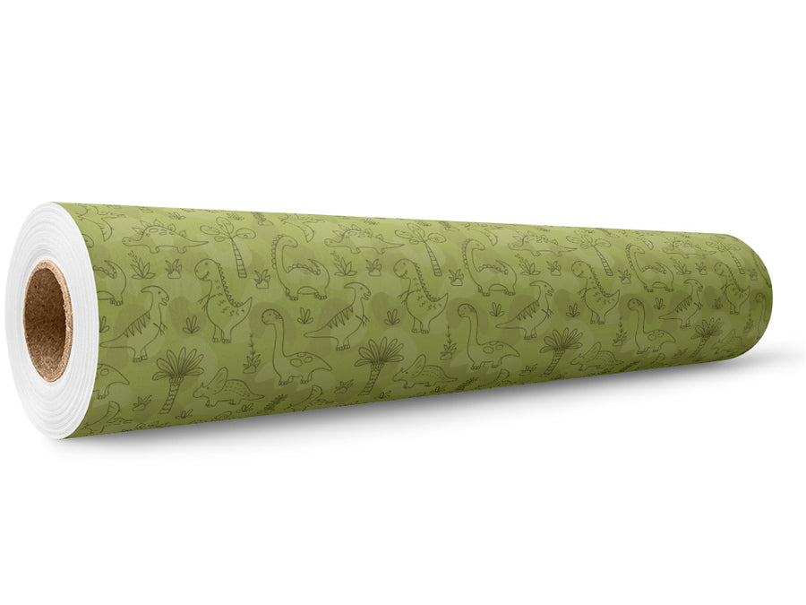 Green Machines Dinosaur Wrap Film Wholesale Roll~Rwraps Series 914 Digitally Printed Vinyl Roll~5