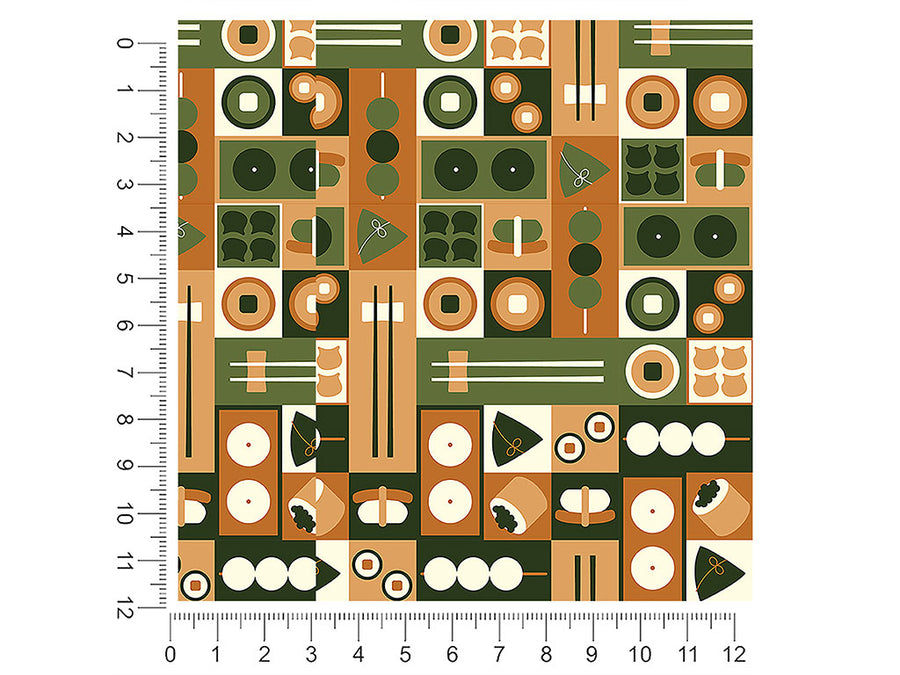 green meat japanese 1ft x 1ft Craft Sheets