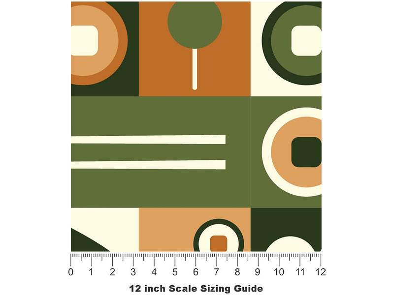 Green Meat Food Vinyl Film Pattern Size 12 inch Scale~Rwraps Green Meat Food Sizing Chart~2