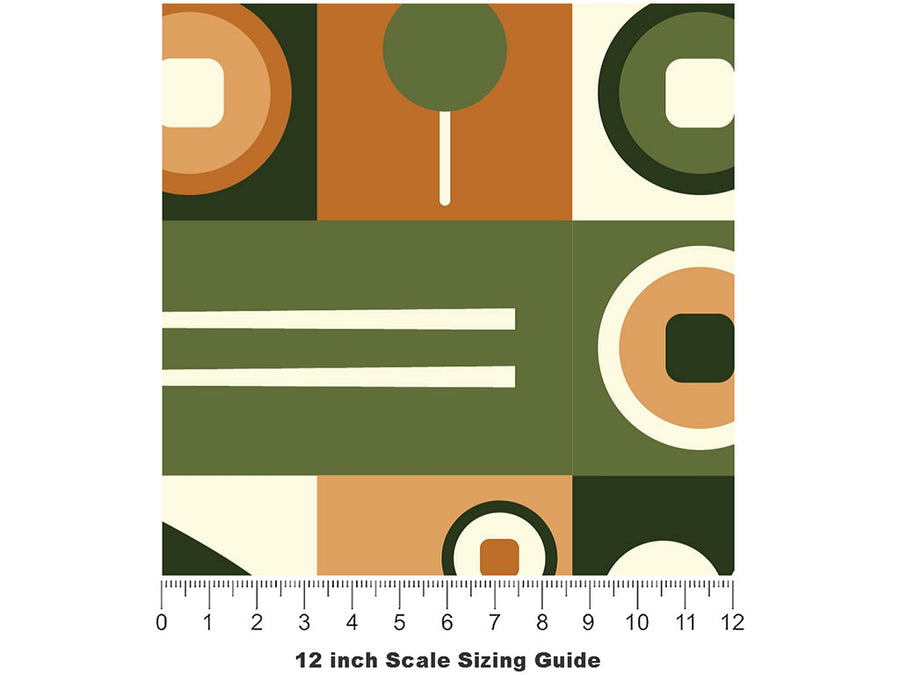 Green Meat Food Vinyl Film Pattern Size 12 inch Scale~Rwraps Green Meat Food Sizing Chart~2