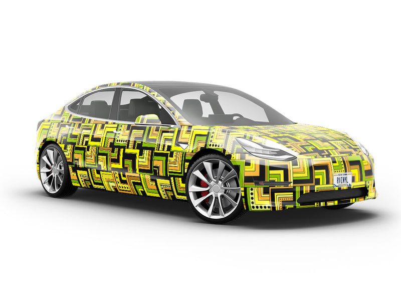 Green Monster Art Deco Vehicle Vinyl Wrap
