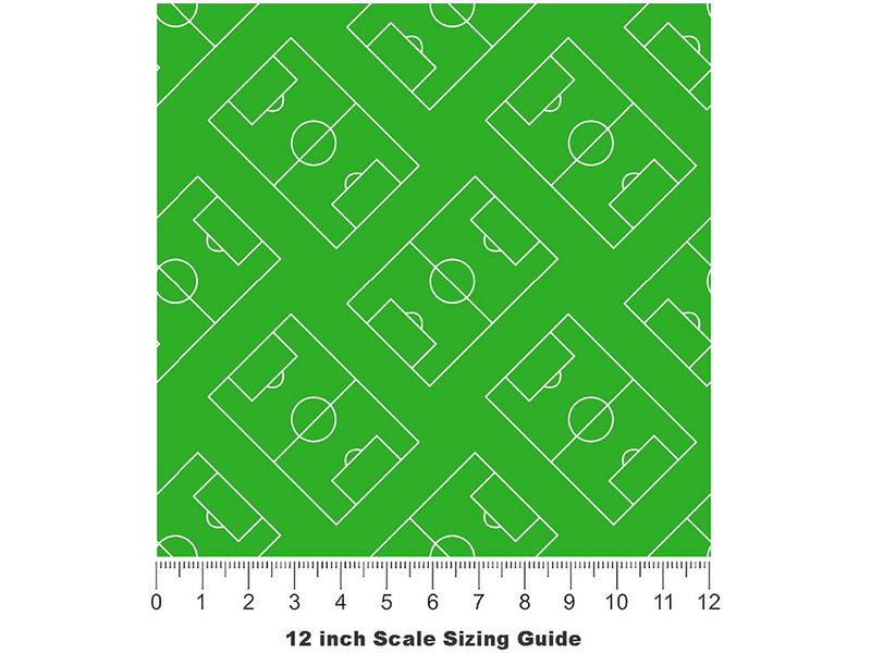 Green Pitch Sport Vinyl Film Pattern Size 12 inch Scale~Rwraps Green Pitch Sport Sizing Chart~2