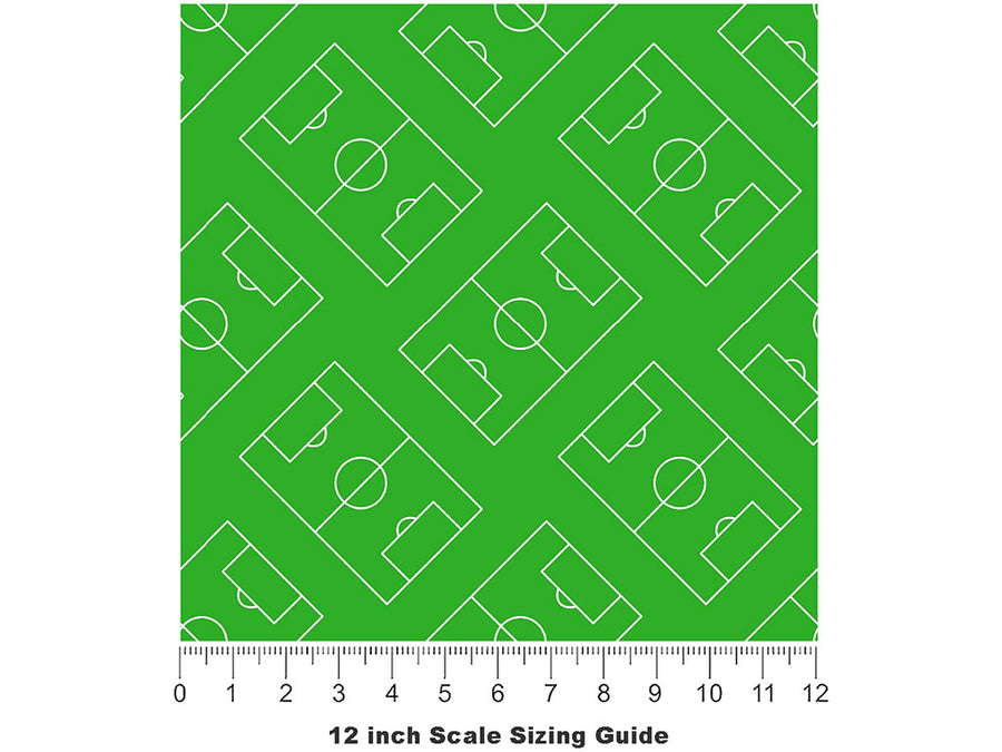 Green Pitch Sport Vinyl Film Pattern Size 12 inch Scale~Rwraps Green Pitch Sport Sizing Chart~2