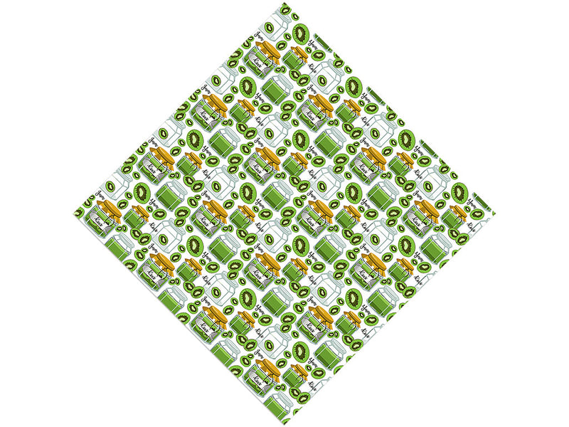 Green Preservation Fruit Vinyl Wrap Pattern