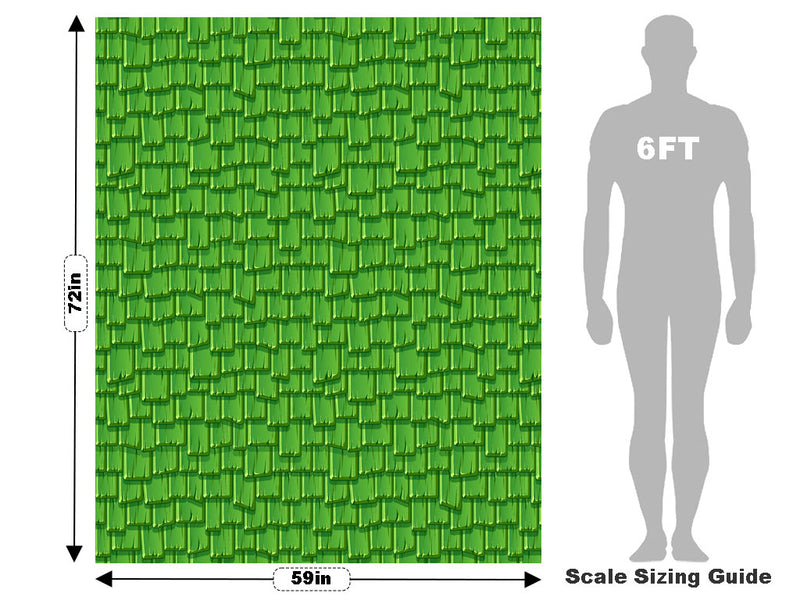 Green Shake Tile Vehicle Wrap Scale~Rwraps Series 914 Green Shake Tile Measurements~2