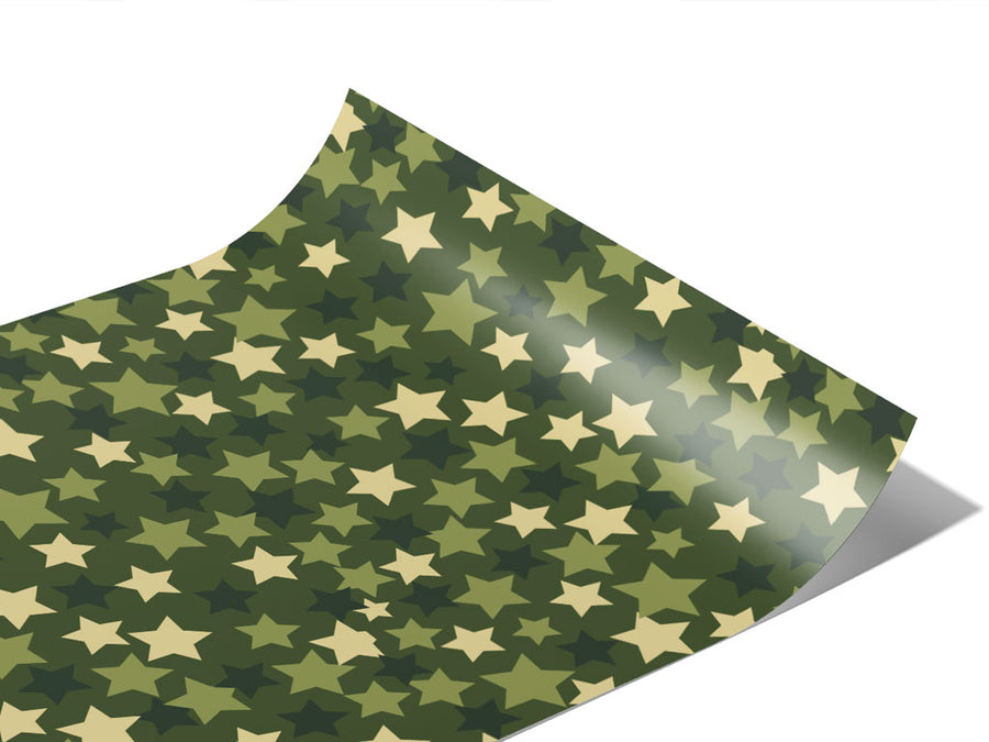 Green Stars Americana Vinyl Wraps~Rwraps Series 914 Digitally Printed Vinyl Wrap~1