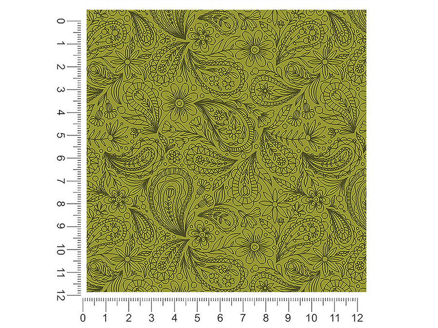 green thumb paisley 1ft x 1ft Craft Sheets