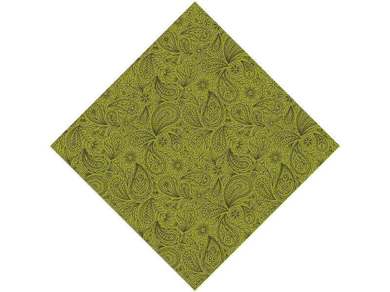 Green Thumb Paisley Vinyl Wrap Pattern