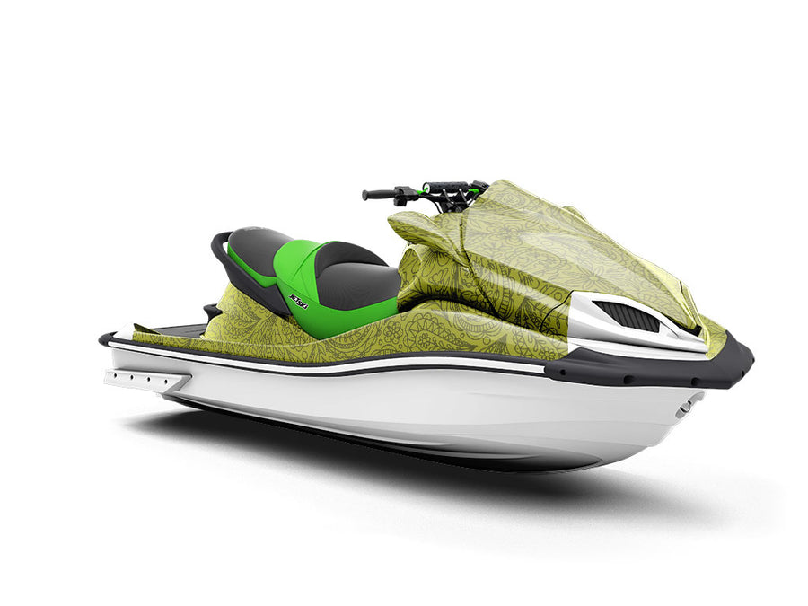 Green Thumb Paisley Jet Ski Vinyl Customized Wrap