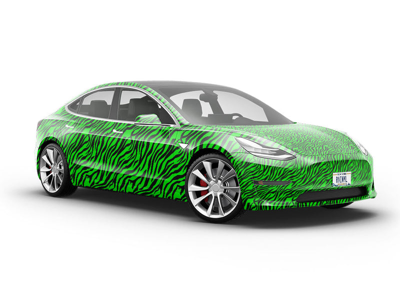 Green Tiger Vehicle Vinyl Wrap