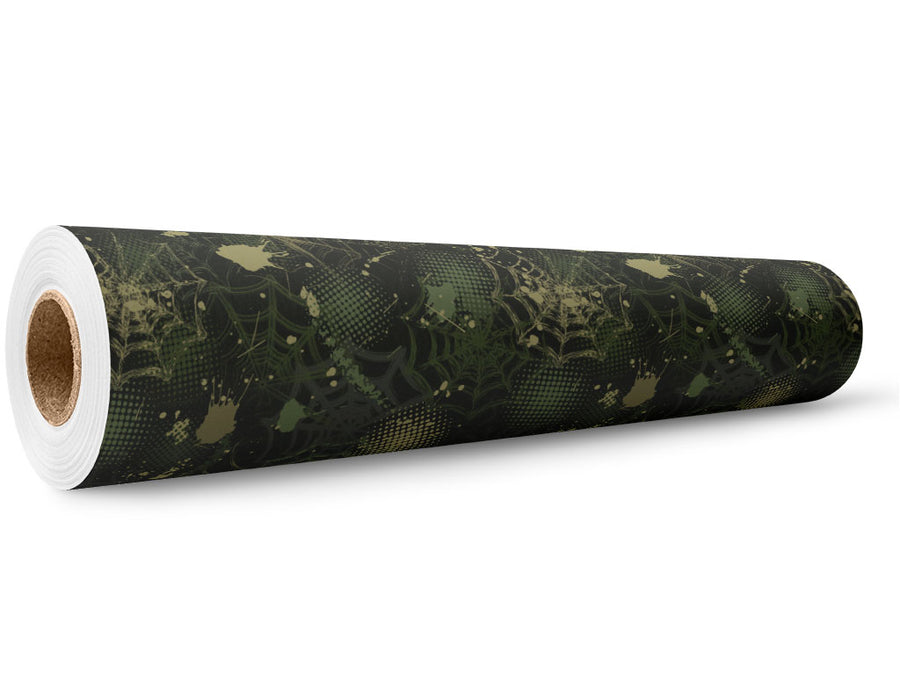 Green Webs Graffiti Wrap Film Wholesale Roll~Rwraps Series 914 Digitally Printed Vinyl Roll~5