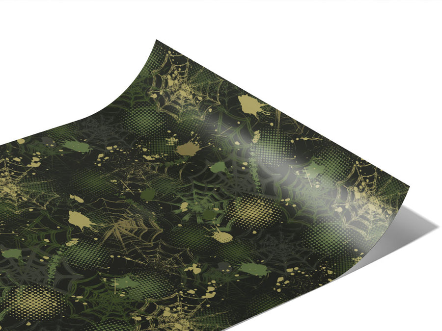 Green Webs Graffiti Vinyl Wraps~Rwraps Series 914 Digitally Printed Vinyl Wrap~1