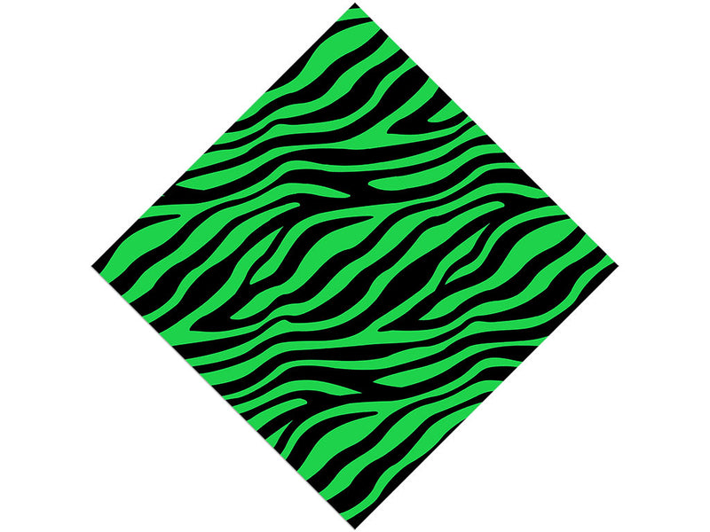 Green Zebra Vinyl Wrap Pattern