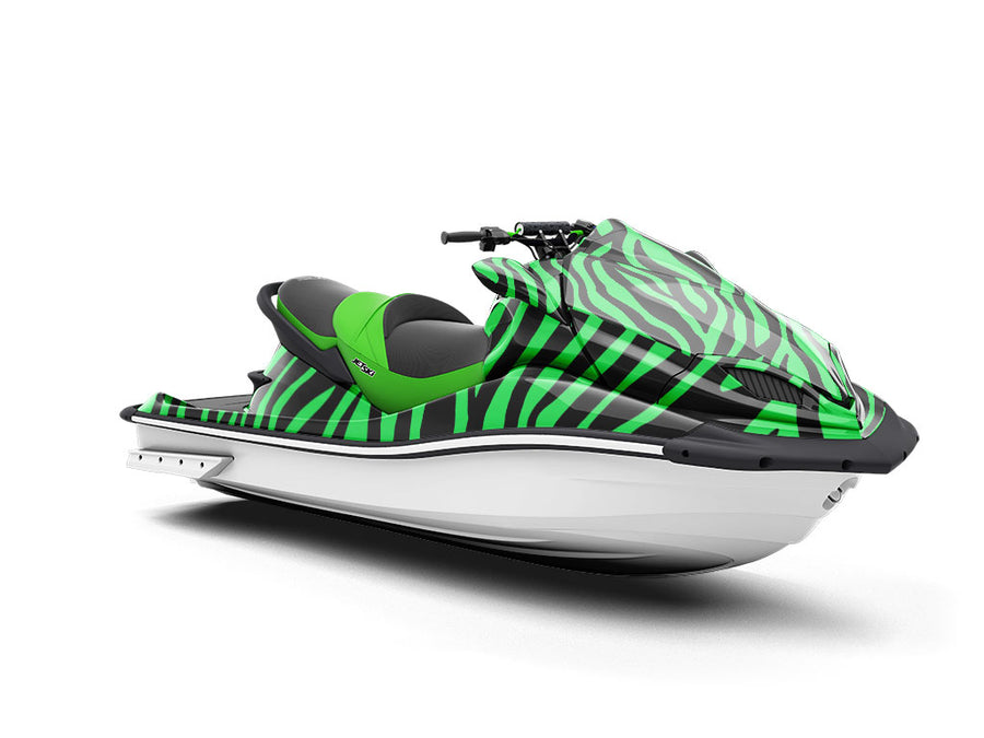 Green Zebra Jet Ski Vinyl Customized Wrap