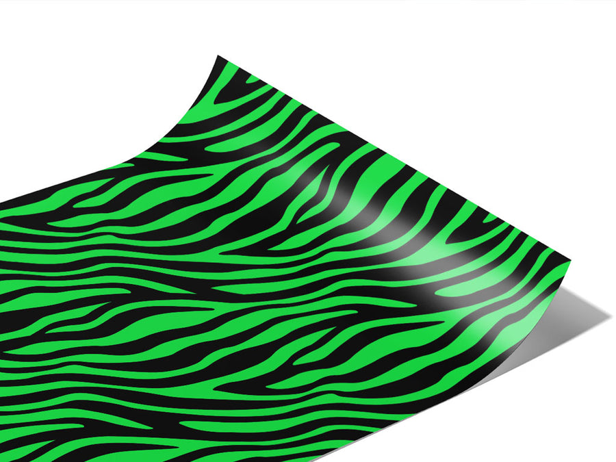 Green Zebra Vinyl Wraps~Rwraps Series 914 Digitally Printed Vinyl Wrap~1