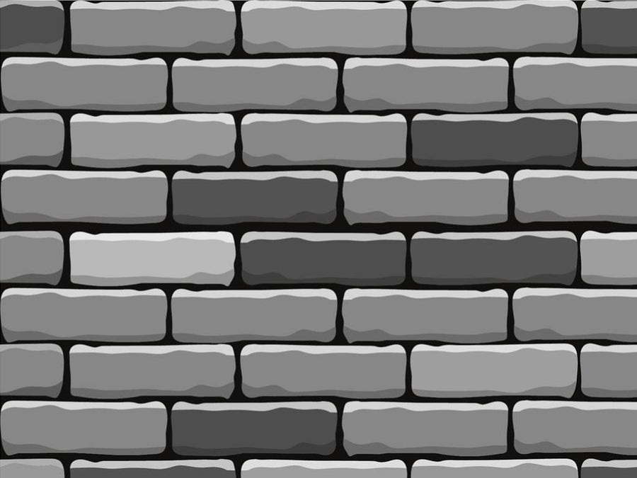 Grey Brick Vinyl Wrap Pattern~Rwraps Series 914 Digitally Printed Vinyl Wrap~0