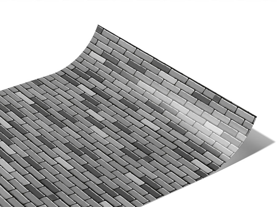 Grey Brick Vinyl Wraps~Rwraps Series 914 Digitally Printed Vinyl Wrap~1