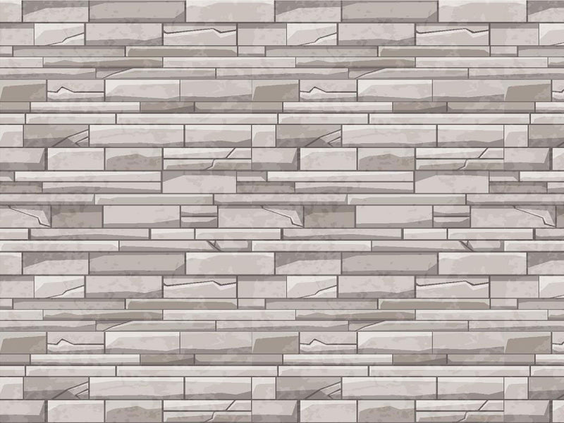 Grey Brick Vinyl Wrap Pattern~Rwraps Series 914 Digitally Printed Vinyl Wrap~0