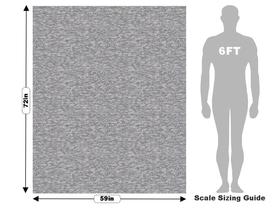 Grey Brick Vehicle Wrap Scale~Rwraps Series 914 Grey Brick Measurements~2