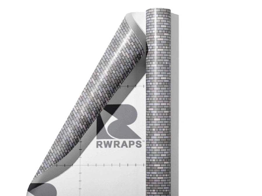 Grey Brick Wrap Film Sheets~Rwraps Series 914 Grey Brick Scrolled Sheet~4