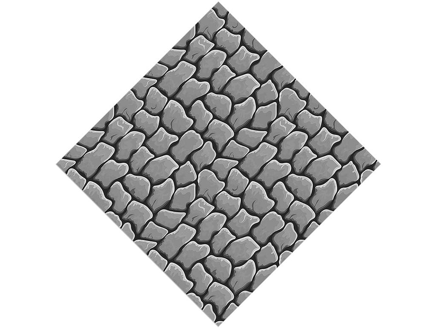 Grey Cobblestone Vinyl Wrap Pattern