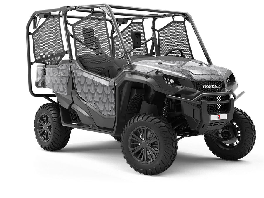 Grey Scaled Tile Utility Vehicle Vinyl Wrap