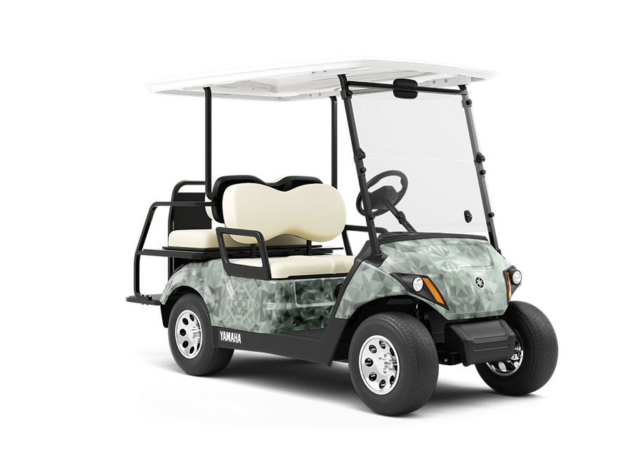 Grey Skies Tile Wrapped Golf Cart
