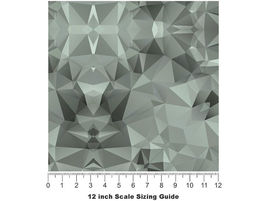 Grey Skies Tile Vinyl Film Pattern Size 12 inch Scale~Rwraps Grey Skies Tile Sizing Chart~3